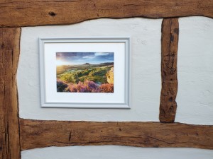 False oak wall planking